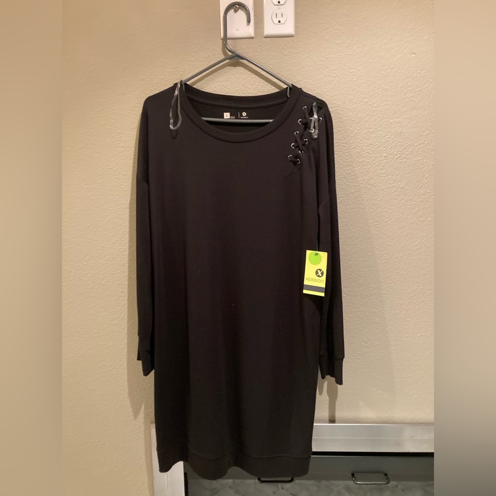 Xersion Womens Black Dress Large